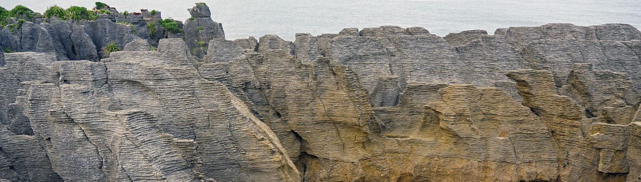 Blick auf die Pancake Rocks